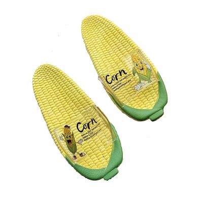 China Open Corn Style OEM Summer Beach Water Sport Slide Toe PVC Slipper Lightweight Outdoor Funny Dropshiping Women Shoes for sale