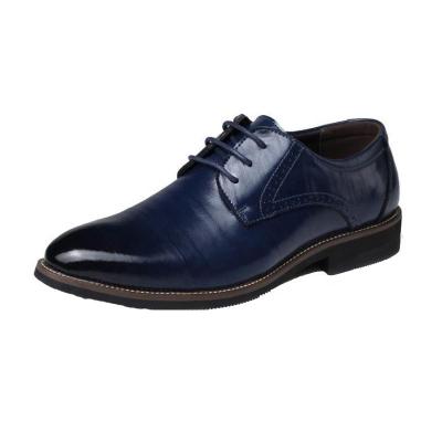 China Dropship Men's Flat OEM Dress Oxford Leather Shoes Men's Stylish Business Shoes Wedding Big Size Shoes For Men for sale