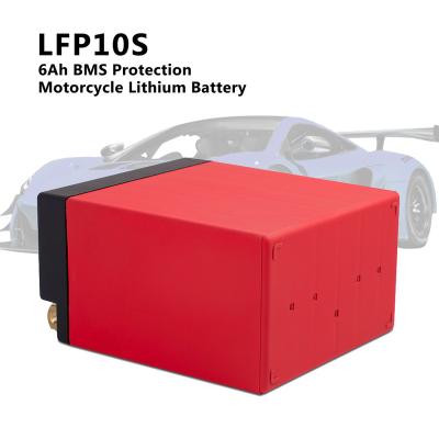 China Genuine electric vehicles LFP10S 12v lifepo4 CCA 380 capacity 6Ah BMS protection motorcycle lithium battery for sale