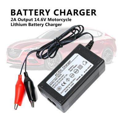 China 2A Motorcycle Output 14.6V Motorcycle Lithium Battery Charger for sale