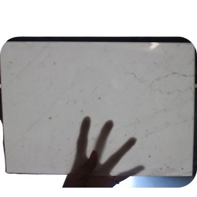 China Modern New Product 1-1.5mm Unique White Paper Laminates Ultrathin Marble Stone Tile for sale