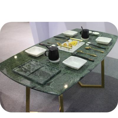 China Trustworthy Seller Customized Modern Design Customize Dinner Marble Dining Table for sale