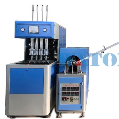 China Semi-automatic Plastic Bottle PET Bottle Four-cavity Price Ex-factory Blow Molding Machine for sale