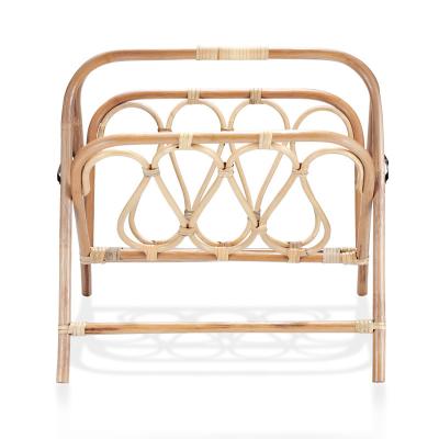 China Industrial solid wood commercial display rack magazine+racks wood shelf magazine display rack X shape of fold for sale