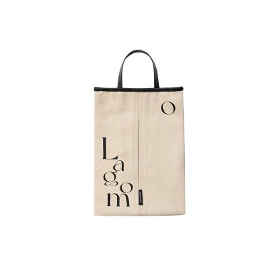 China CLASSIC designed for car supermarkets can be hung cotton canvas printed fabric bag can be customized fabric box for sale