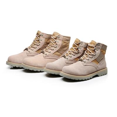 China Size 35-44 Unisex Desert Motorcycle Women's Game Period Boots Men's Tactical Military Boots High Top Wholesale Deodorization Khaki Ankle Boots for sale