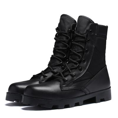 China Fashion Trend 7 Hole Combat Khaki Black Lightweight Desert Boots Durable Leather Military Work Suede Boots Men Tactical Increasing Boots for sale