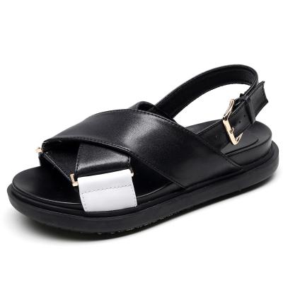 China Summer Style Simple Outdoor Rubber Sandals Women Flat Shoes Sandals for sale