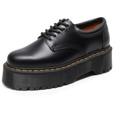 China CUSHIONING 1065 High Quality Waterproof Matte Black Ladies Individuality Genuine Leather Sable Casual Shoes Women's Chunky Shoes for sale