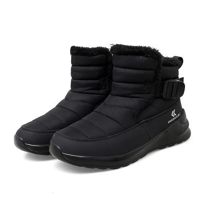 China Fashion Trend Size 35-42 Beige Black Winter Waterproof Fur Striped Snow Boots Womens Ladies Casual Shoes Chunky Shoes Frosty Warm Anti-Slip for sale