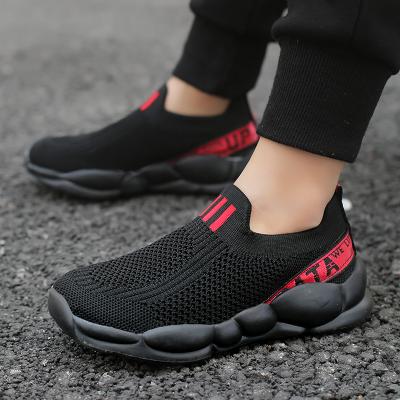 China Other Summer Style New Flight Woven Uppers Bump Comfortable Soft Slip On Shoe Non-Slip Wear Resistant Kids Girls Boys Casual Sneakers for sale