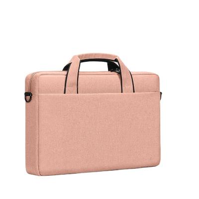 China Expand Capacity Expand Capacity 16 Inch Laptop Bag Briefcase, Oxford Cloth, Waterproof and Shockproof, Lightweight and Fashionable, Pink for sale