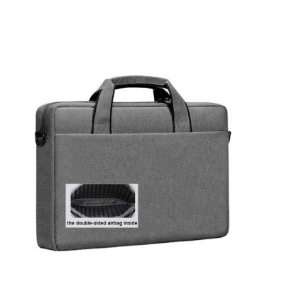 China Increase capacity increase capacity (the double-sided airbag inside) (the double-sided airbag inside) 16 inch laptop bag briefcase, Oxford cloth, waterproof and shockproof, fashionable, the double-sided airbag inside, gray - dark for sale