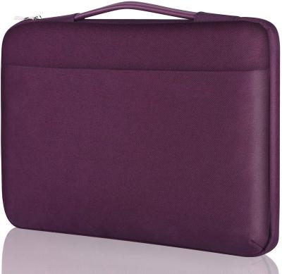 China Lighter One Sleeve 14/15/15.6 Inch Laptop Case Lighter With Handle, 360Protective Computer Cover Bag, Durable Oxford, Purple for sale