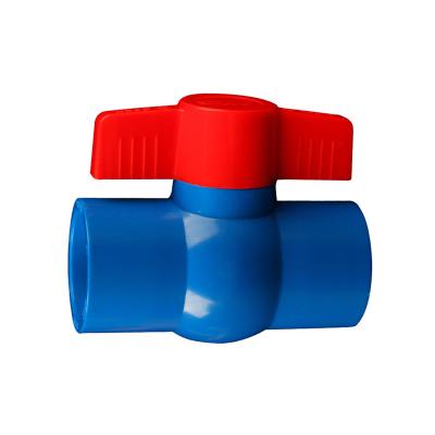 China DN32 Socket General Connection PVC Ball Valve For 40mm OD Pipe for sale