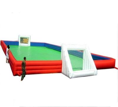 China Hot Selling PVC Soap Inflatable Soccer Field , Inflatable Soccer Arean for sale