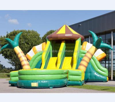 China PVC Factory Outlet Garden Inflatable Water Slide For Kids for sale