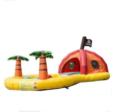 China Commercial PVC Inflatable Water Jumper Combo Slide With Pool for sale