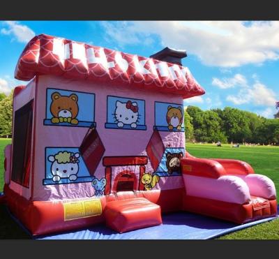 China Attractive Combo PVC Hello Kitty Inflatable Bounce for sale