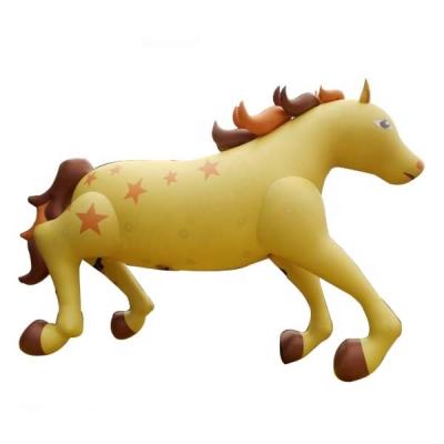 China Newest outdoor entertainment finished inflatable yellow horse for sale for sale