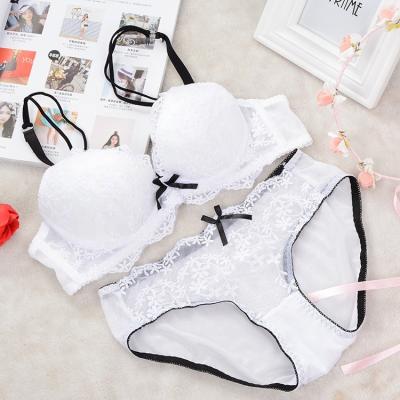 China Hot-selling XZ078 pump sexy lingerie set lace spacer high quality cute bra set high quality mature underwear cheap price for sale