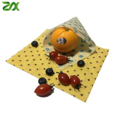 China 100% Organic Cotton Moisture Proof Bees Washable & Reusable Environmentally Natural Wax Food Wrap for sale