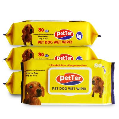 China Large Small Animals Grooming Cloths Pet Wipes for sale