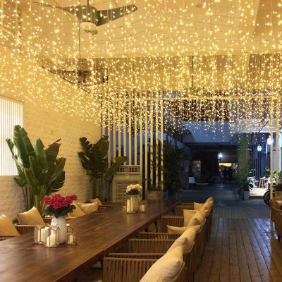 China Garden LED Icicle String Lights Christmas Fairy Lights Garland Outdoor Home For Wedding /Party/Curtain/Garden Decoration for sale