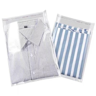 China Opp Moisture Proof Transparent Printed Cellophane Bags Clothing T-shirt Plastic Self Adhesive Poly Bag for sale