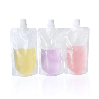 China Recyclable Reusable Liquid Spout Pouch Bags Baby Food Packaging Stand Up Spout Pouch With Spout for sale