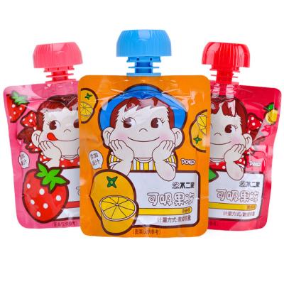 China Recyclable Reusable Liquid Spout Pouch Bags Baby Food Packaging Stand Up Spout Pouch With Spout for sale