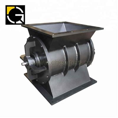 China Construction Material Stores Heavy Duty Rotary Discharge Valve Under Silo For Pellets for sale