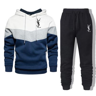 China Luxury QUICK DRY men sweatsuit tracksuit set, sports wear mens simple tracksuits set custom sweatpants and hoodie set men for sale