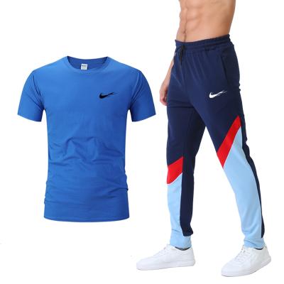 China Customizable QUICK DRY men's fitness clothing sweat gym streetwear logo sets jogging suitsHot sale products for sale