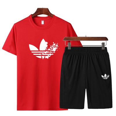 China High Quality Sports QUICK DRY Logo Running Two Piece Shorts Custom Made Set Men's Gym Fitness Men's Short Sets for sale