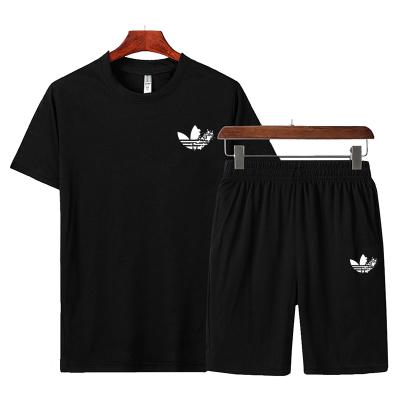 China QUICK DRY Wholesale Custom Sports LOGO Summer Short Tracksuits Men Simply Fit Solid Color Mens Summer Shorts Set for sale