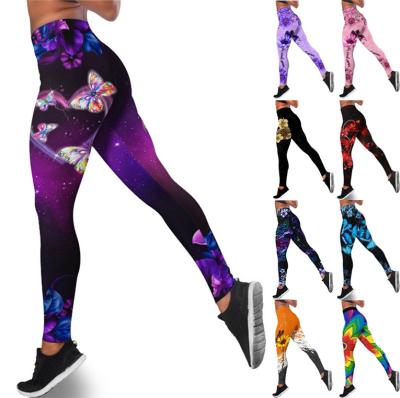 China Breathable Compression Fitness Gym Pants Yoga Wear Waist Stretch Women Yoga Pants High Jogging Sweatpants for sale