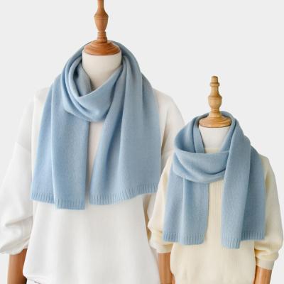 China Natural Solid Hot Selling Knitted Kids Cashmere Scarf For Kids Multicolor Scarves for sale