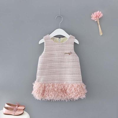 China Boutique Baby Girl Sleeveless Dress Anti-Static Latest Dress Design For Winter Baby Clothing Girl for sale