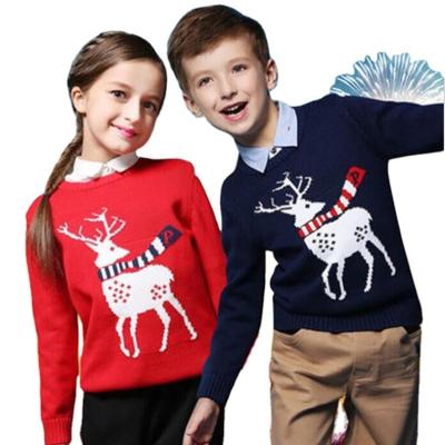 China Breathable Custom Christmas Sweater Kids School Children Warm Sweater for sale