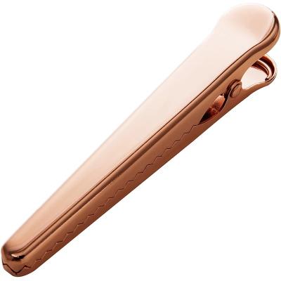 China Viable Rose Gold Stainless Steel Jaw Bag Sealing Clip for Cafe Food Snack Bags Food Bag Sealing Clips for sale