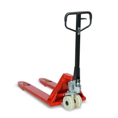 China Hotels 5 Ton Manual Hydraulic Hand Pallet Truck Transpallet 6 Units In 1 Pallet for sale