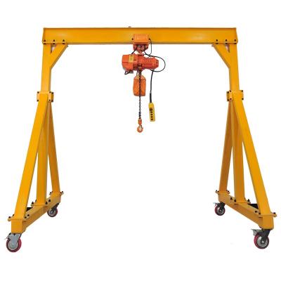 China Gantry Crane Portal Frame 1T 2T 3T 5T ​​Crane Lifting Frame Trolley Hoist for sale