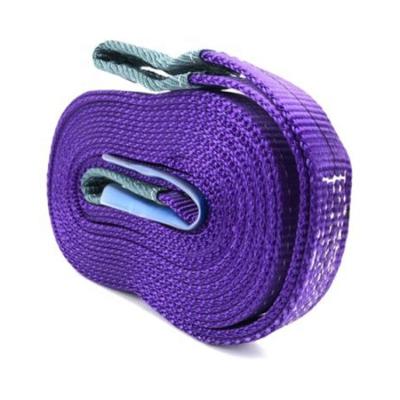 China Polyester 1-12T Capacity Right Eye To Eye Lifting Web Sling Securing Straps China Made for sale