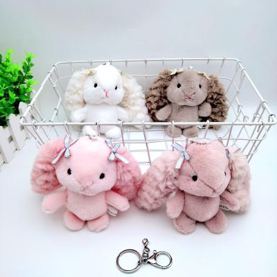 China Colorful Cute Hedgehog Small Key Chain Plush Toy Cotton Pendant Q Series Children's Bag Pendant Doll Machine for sale