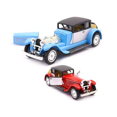 China Diecast Toy 1:28 Alloy Retro Vintage Car Children's Toy Car Ornaments Pull Back Car Diecast Toy Vehicles Metal Model Gift Wholesale for sale