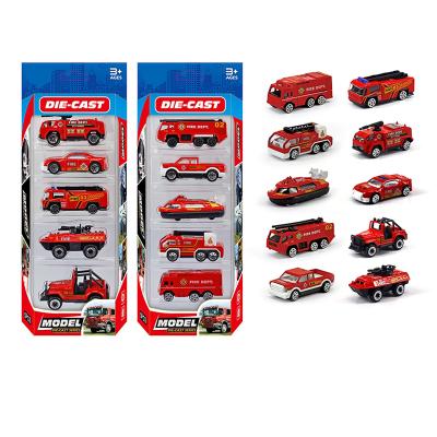 China Hot sale 1:64 alloy fire truck car children's toy car model ornaments simulation model slide car model boy toys diecast toy vehicles for sale