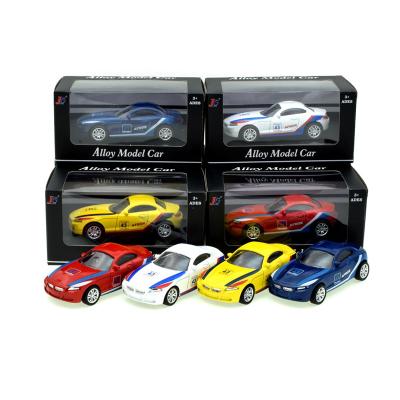 China Diecast 1:43 scale model toy pull back metal toy car children's toy pendulum car casting mold can open the door gifts toy car wholesale for sale