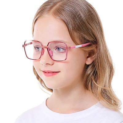 China Safe Glasses For Kids Girls Eyesight Multicolor UV Anti Glare Blue Light Blocking Non Prescription Glasses For Kids for sale