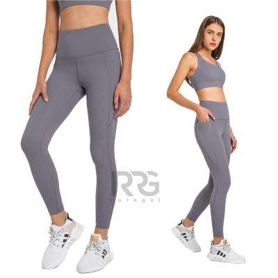 China New Breathable Pocket Legging Lulu Fabric Stretch Fitness And Soft Yoga Wear for sale